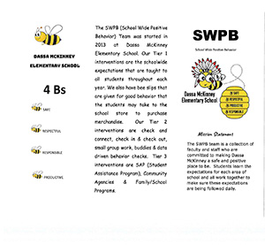 School Wide Positive Behavior Program flyer