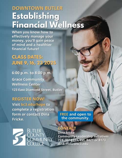 Establishing Financial Wellness Course flyer
